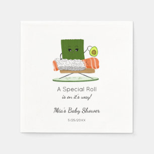 Serviette En Papier Baby-Shopping Kawaii : Thème Sushi et Rouleau de S