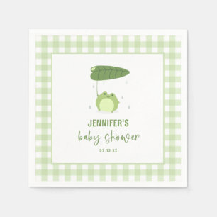 Serviette En Papier Baby shower à la grenouille