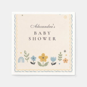 Serviette En Papier Baby Shower Abeille Mignonne