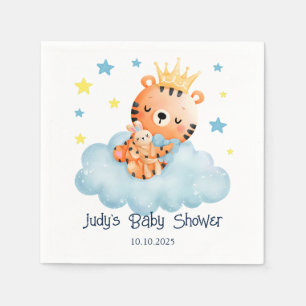 Serviette En Papier Baby Shower Adorable Petit Tigre