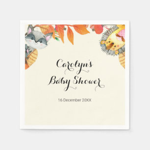 Serviette En Papier Baby shower animal citrouille russe Napkin