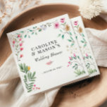 Serviette En Papier Baby Shower Aquarelle Fleur des Champs<br><div class="desc">Serviettes pour Baby Shower Aquarelle Fleur des Champs</div>