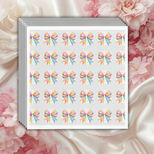 Serviette En Papier Baby shower arc-en-ciel