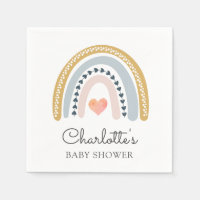 Baby shower arc-en-ciel Boho