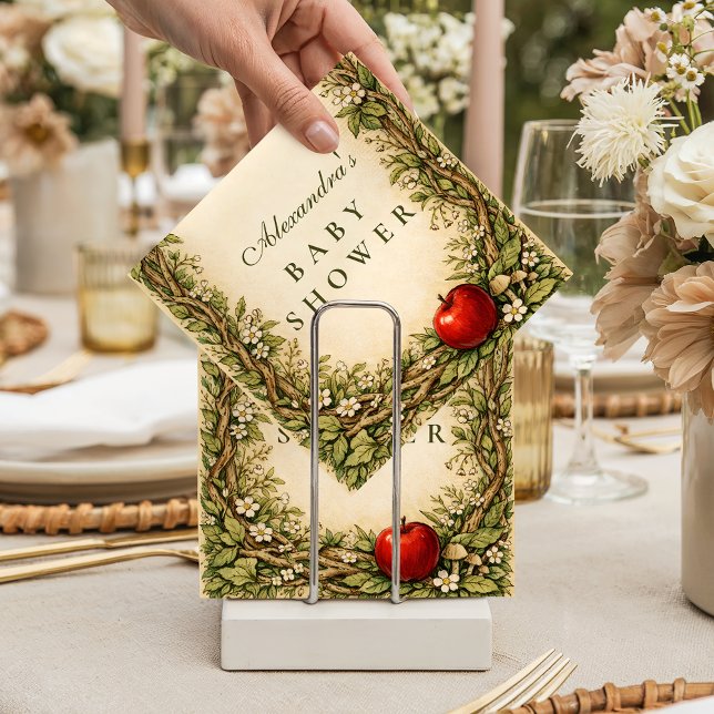 Serviette En Papier Baby-Shower au Conte de la Forêt Enchantée (Créateur téléchargé)