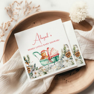 Serviette En Papier Baby Shower au Pain d'Épice de Noël