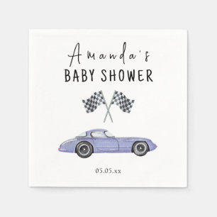 Serviette En Papier Baby shower automobile