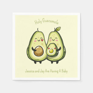 Serviette En Papier Baby shower Avocado