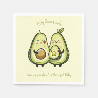 Serviette En Papier Baby shower Avocado
