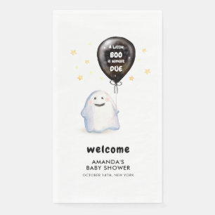 Serviette En Papier Baby shower balloon Whimsical Little Boo Bienvenue