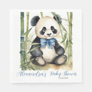 Serviette En Papier Baby shower bébé Panda Bear Boy