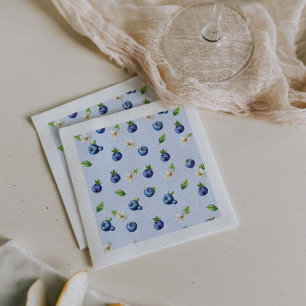 Serviette En Papier Baby shower Berry Sweet Blueberry