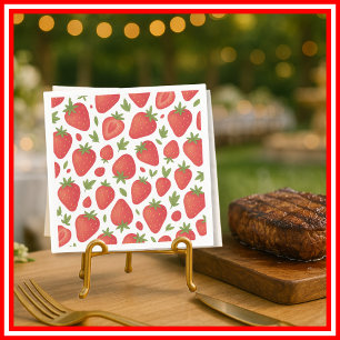 Serviette En Papier Baby shower Berry Sweet Strawberry