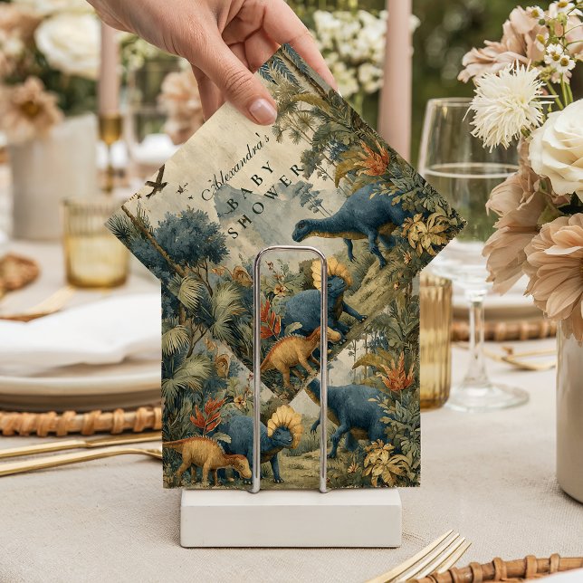 Serviette En Papier Baby Shower Boho Dino (Créateur téléchargé)