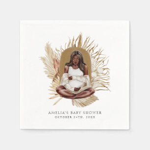 Serviette En Papier Baby shower Boho Florals