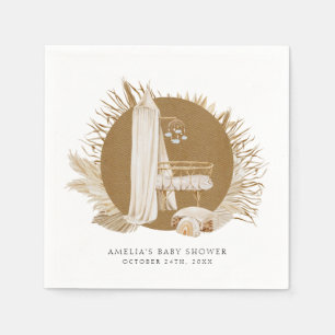 Serviette En Papier Baby shower Boho Florals