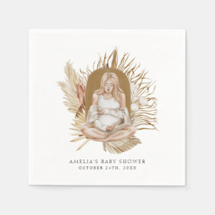 Serviette En Papier Baby shower Boho Florals