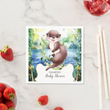 Baby shower Boho Otter