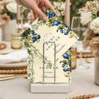Baby Shower Botanique Myrtille Vintage
