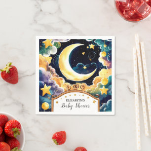 Serviette En Papier Baby shower céleste du Boho Star Twinkle