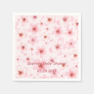 Serviette En Papier Baby shower Cherry Blossoms