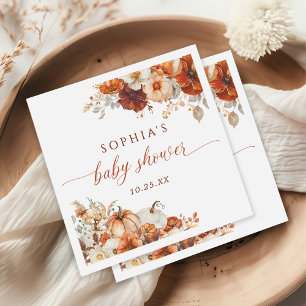Serviette En Papier Baby shower Citrouille de Boho Fall