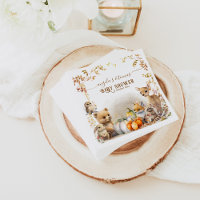 Baby shower Citrouille de Fall Woodland Little