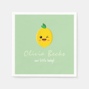 Serviette En Papier Baby shower Citrus Lemon