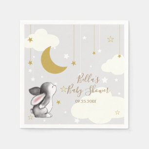 Serviette En Papier Baby shower Cloud Star Moon Budget