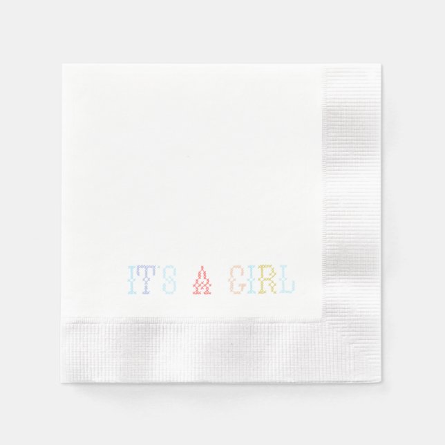 Serviette En Papier Baby Shower Cocktail Napkins (Devant)