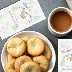 Serviette En Papier Baby Shower Cookies & Cocoa