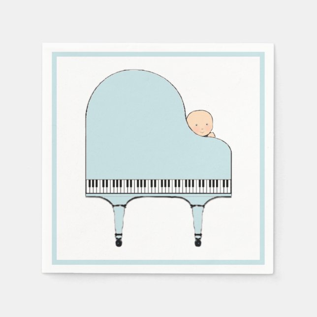 Serviette En Papier Baby shower créatif garçon (Devant)