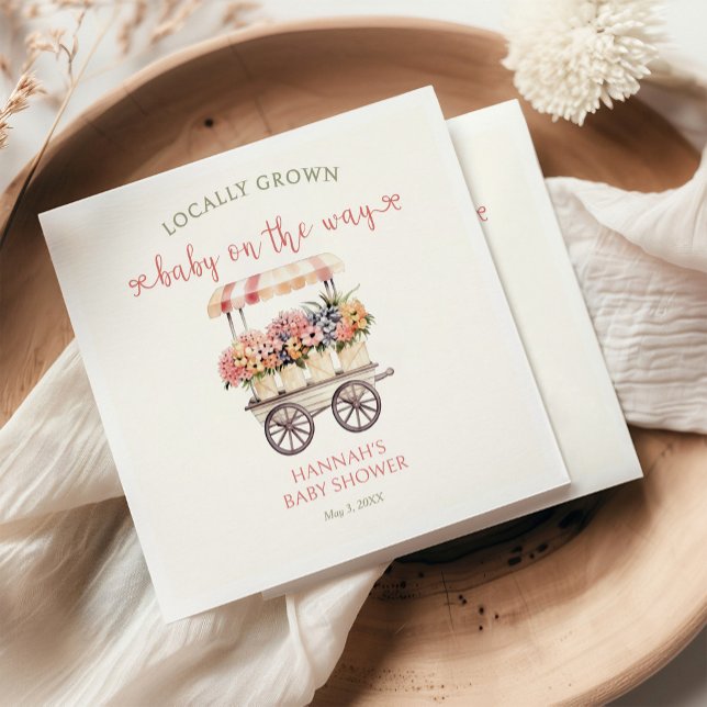 Serviette En Papier Baby shower cultivé localement (Créateur téléchargé)