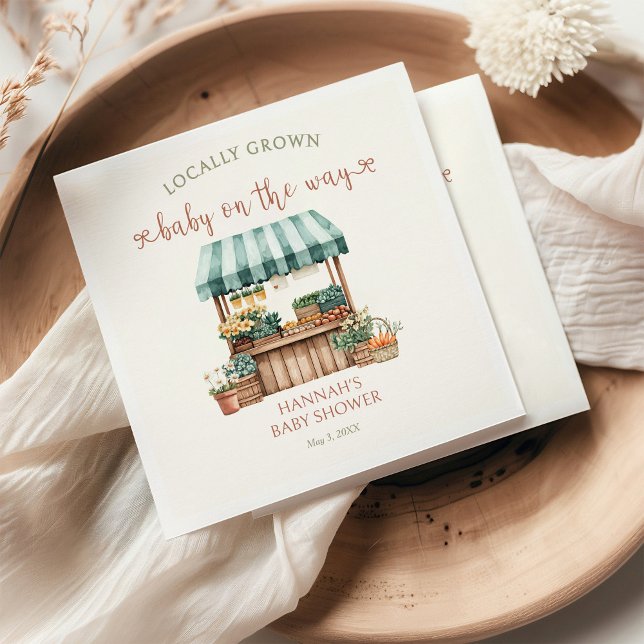 Serviette En Papier Baby shower cultivé localement (Créateur téléchargé)