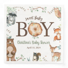 Baby shower d'animaux de bois