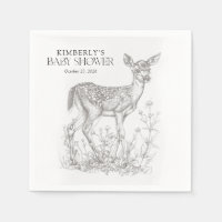 Baby shower d'animaux de la forêt antique