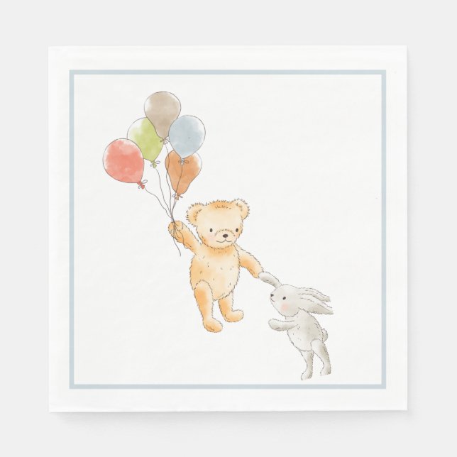 Serviette En Papier Baby shower d'attente rapide (Devant)
