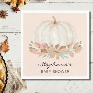 Serviette En Papier Baby shower d'automne citrouille