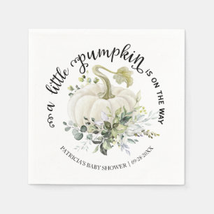 Serviette En Papier Baby shower d'automne de Little Citrouille