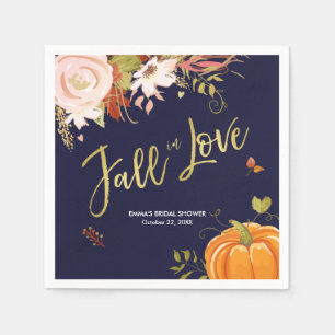 Serviette En Papier Baby shower d'automne nuptiale de Naples automne d