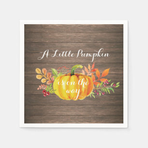 Serviette En Papier Baby shower d'automne russe Citrouille Napkin
