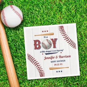 Serviette En Papier Baby shower de baseball garçons