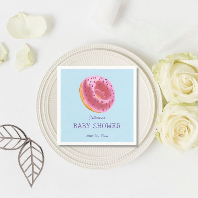 Serviette En Papier Baby shower de beigne (Créateur téléchargé)