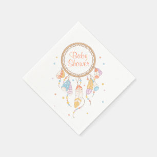 Serviette En Papier Baby shower de Boho Tribal Dreamcatcher