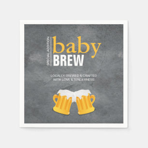 Serviette En Papier Baby shower de bouteille de bière brassée pour b