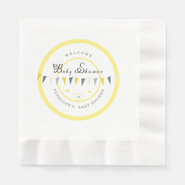 Serviette En Papier Baby shower de Bunling très ensoleillé (Devant)