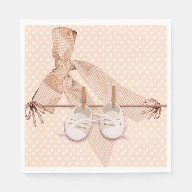 Serviette En Papier Baby shower de cache de cache (Devant)