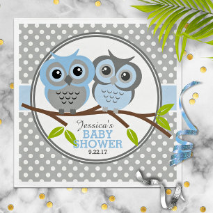 Serviette En Papier Baby shower de Chouettes adorables