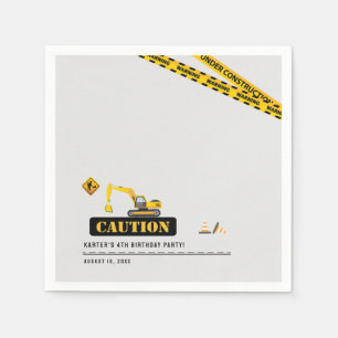 Serviette En Papier Baby shower de construction Anniversaire Fournitur