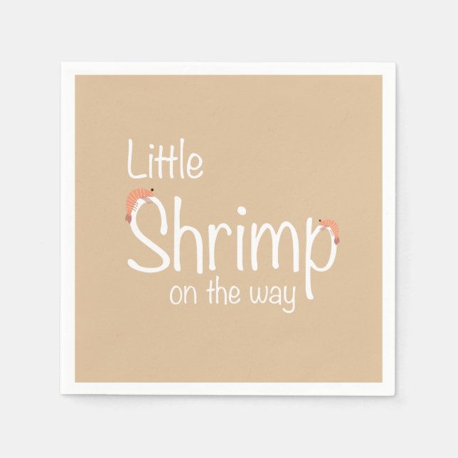 Serviette En Papier Baby shower de crevettes (Devant)